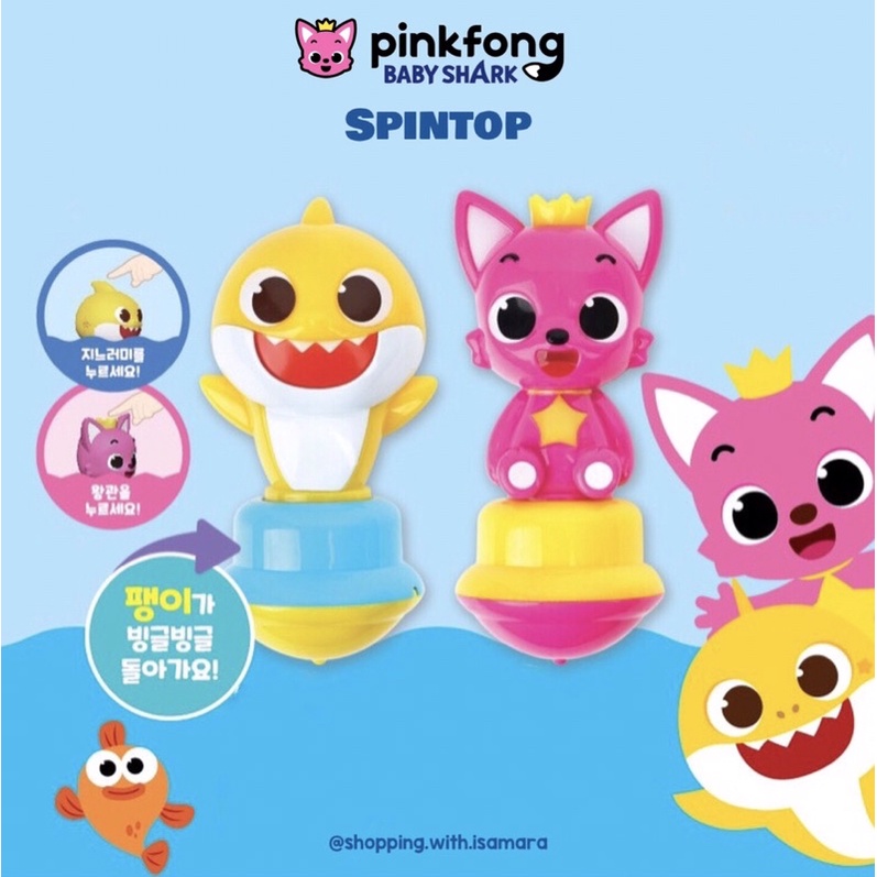 Pinkfong Baby Shark Spintop / Mainan Gangsing Anak