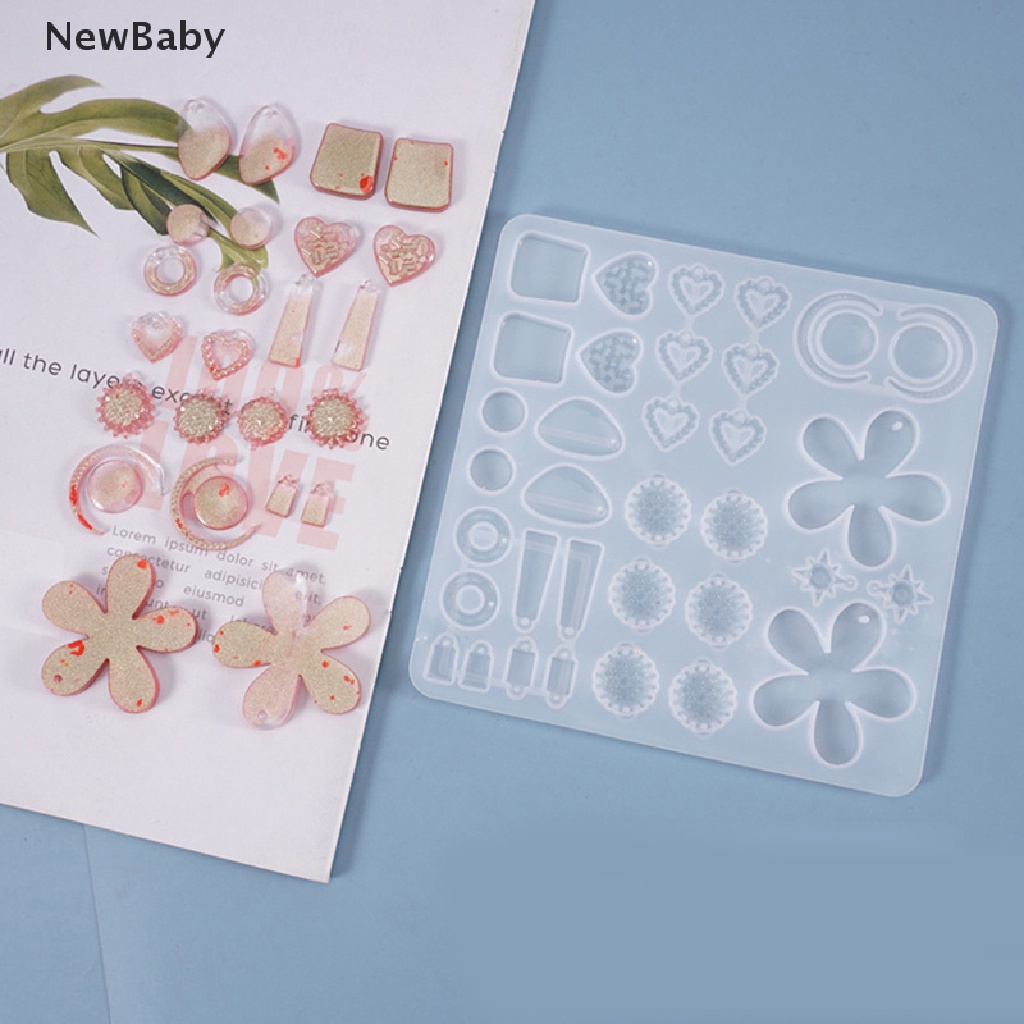 NewBaby Silicone Earring Pendant Jewelry Mold Resin Casting Mould Tool DIY Epoxy Making  ID