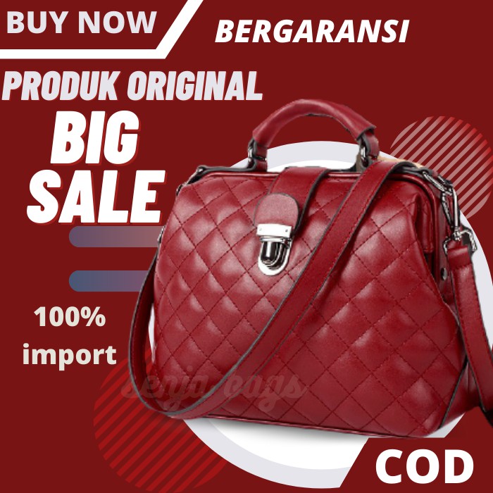 Sn900084 Tas Kerja Wanita Elegan Ibu buat Kondangan Slempang Import Branded Terbaru Selempang Cewek