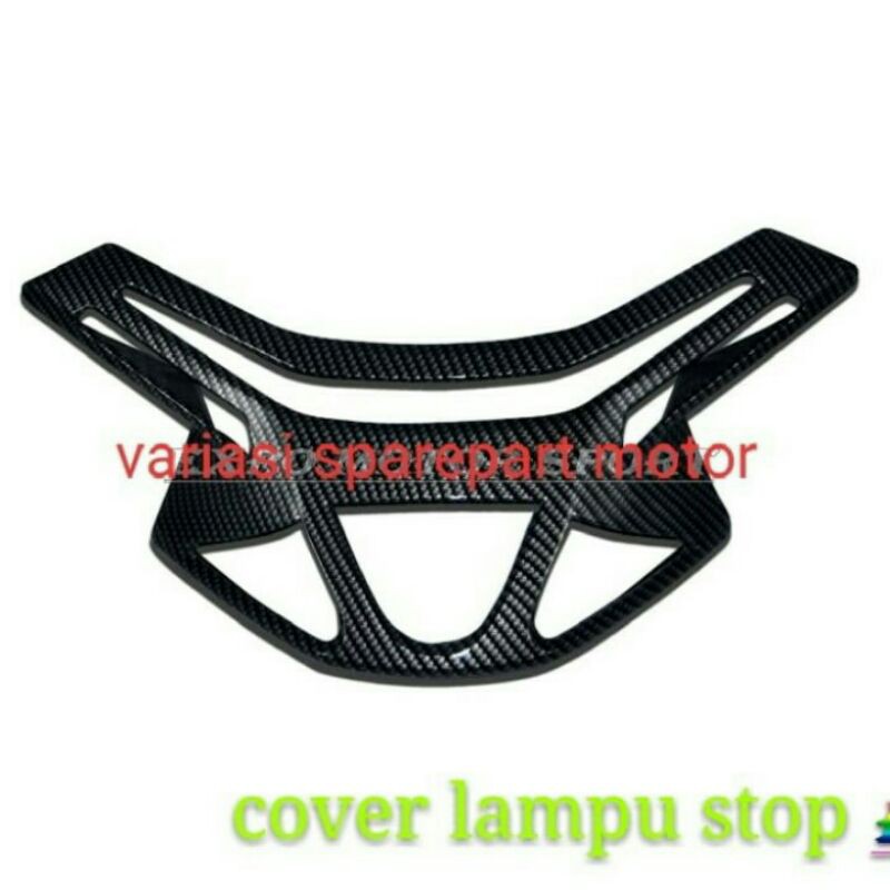 Cover Lampu Stop Belakang Pcx Lokal Karbon Hitam