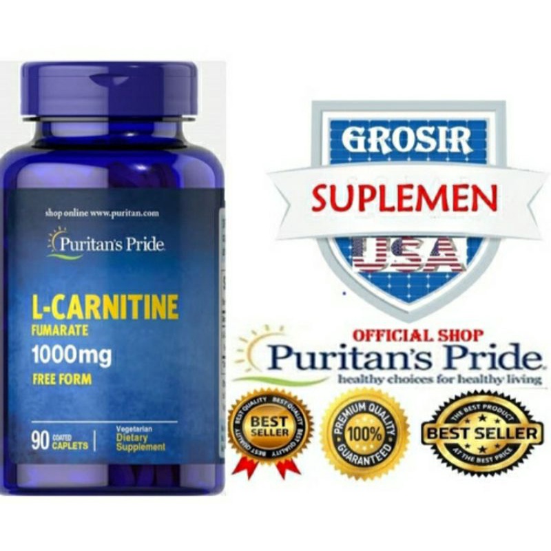 PURITAN'S PRIDE L-CARNITINE FUMARATE 1000mg ORIGINAL USA