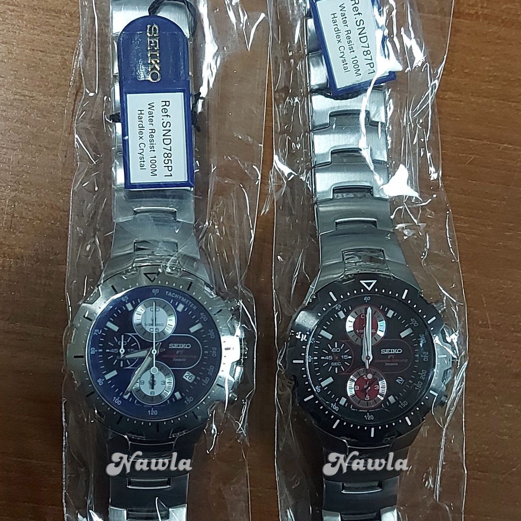 Seiko Quartz F1 Honda Racing Chronograph - Jam Tangan Pria SND785 SND787