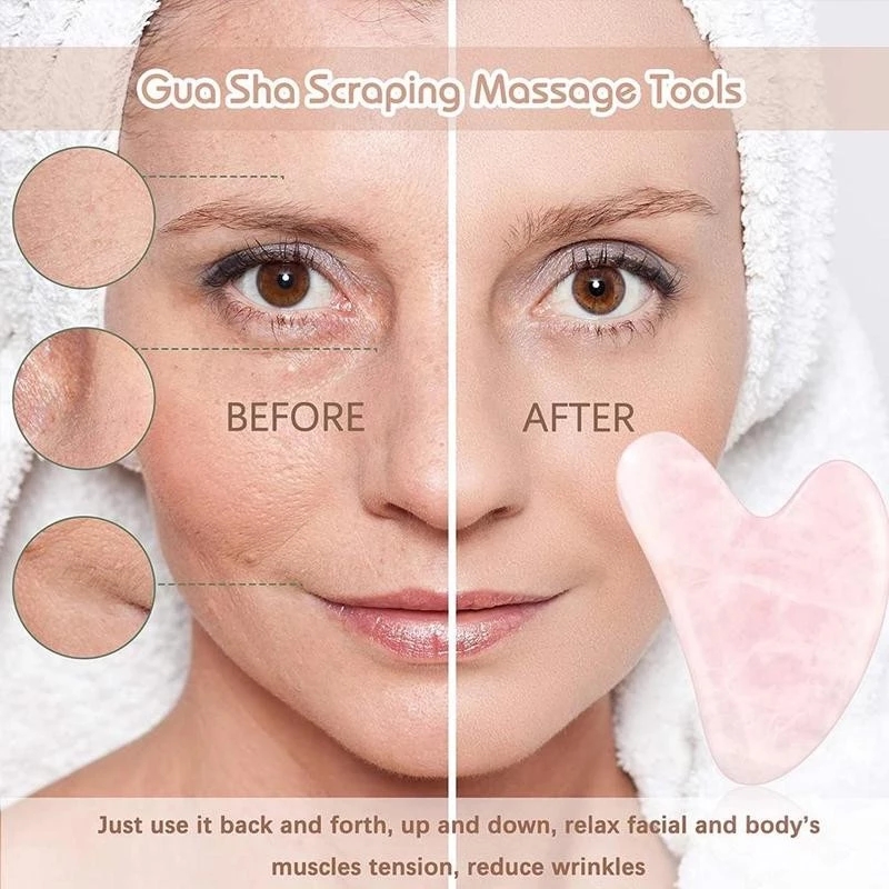 Kerokan Wajah Untuk Wajah, Mata, Leher, Alat Kerokan Tubuh SPA Massage Skin Care Tools Board Anti Aging 1pc Alat SPA