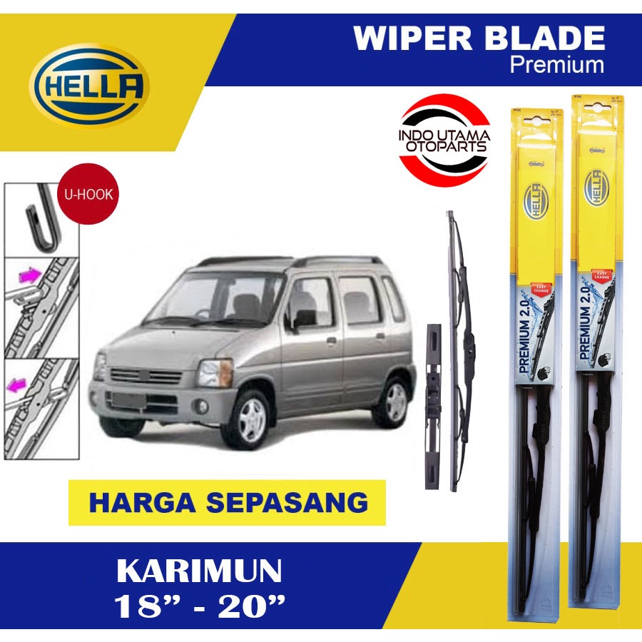 Wiper Blade Mobil Karimun HELLA Premium 2.0 (18-20)