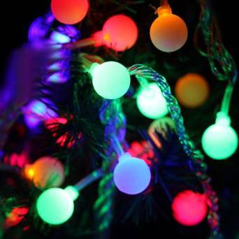 Lampu Tumblr Warna Warni / Rainbow Lampu Natal LED RGB Twinkle Light