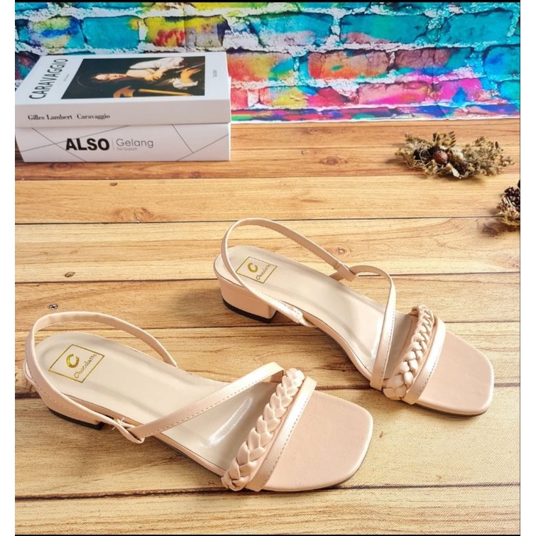 ABBUSHOES Yf 14 hak tahu tali kepang naura 3cm