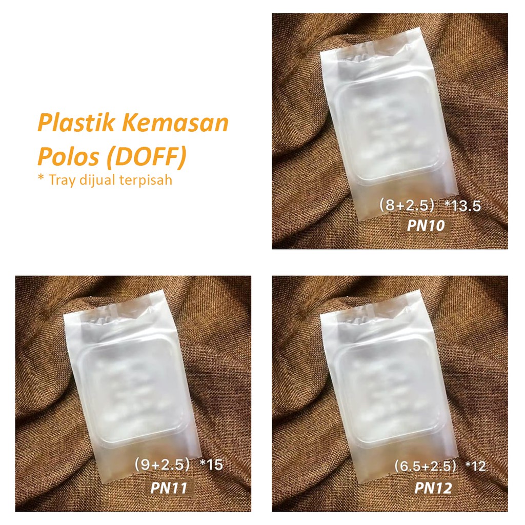 Plastik Kemasan Kue Mooncake Polos/ Bungkus Doff Nastar/ Cookies/ Kue Kering