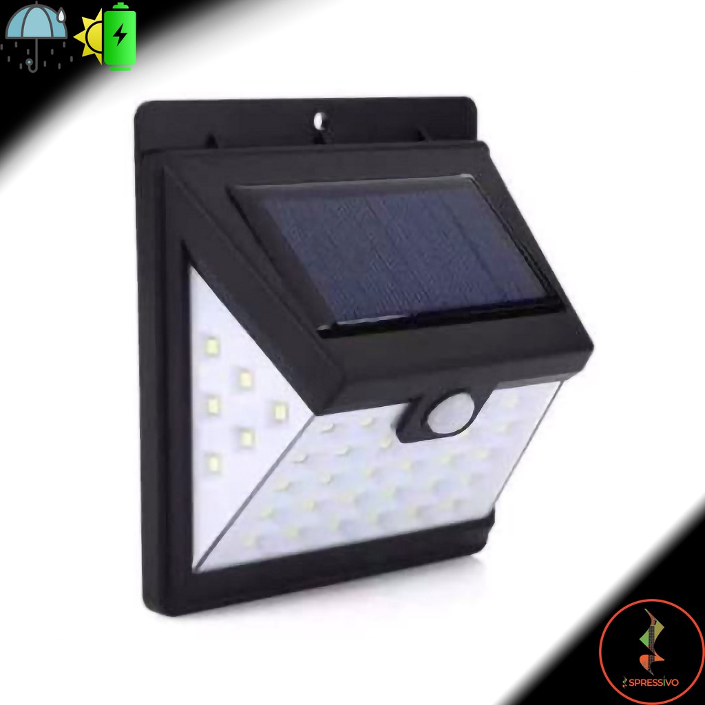 Lampu solar tenaga surya matahari 3 mode sensor 40 LED dinding taman