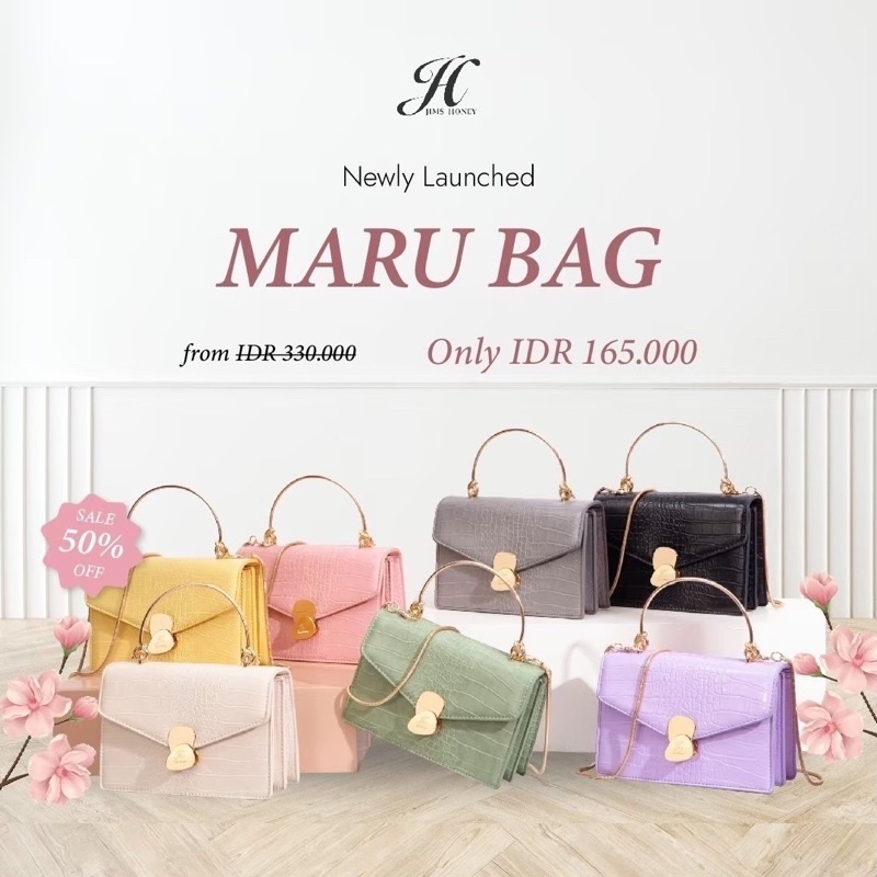 MARU BAG JIMS HONEY ORIGINAL || Tas wanita cantik elegan dan best seller || Tas pesta wanita