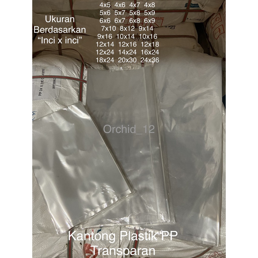 Jual Kantong Plastik Pp Bening Plastik Laundry Plastik Kerupuk 1kgpack Shopee Indonesia 0840