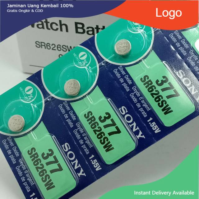 BATERAI JAM TANGAN 377 SONY super  BATRAY 626 SONY BATU JAM
