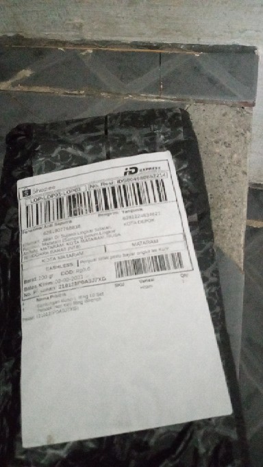 Gantungan Kunci L Ring 10 Set Pendek Hex Key Ring Wrench