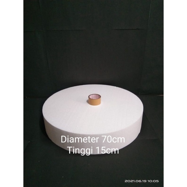 Diameter 70cm Tinggi 15cm Round Dummy Cake Styrofoam Gabus Kue Bulat