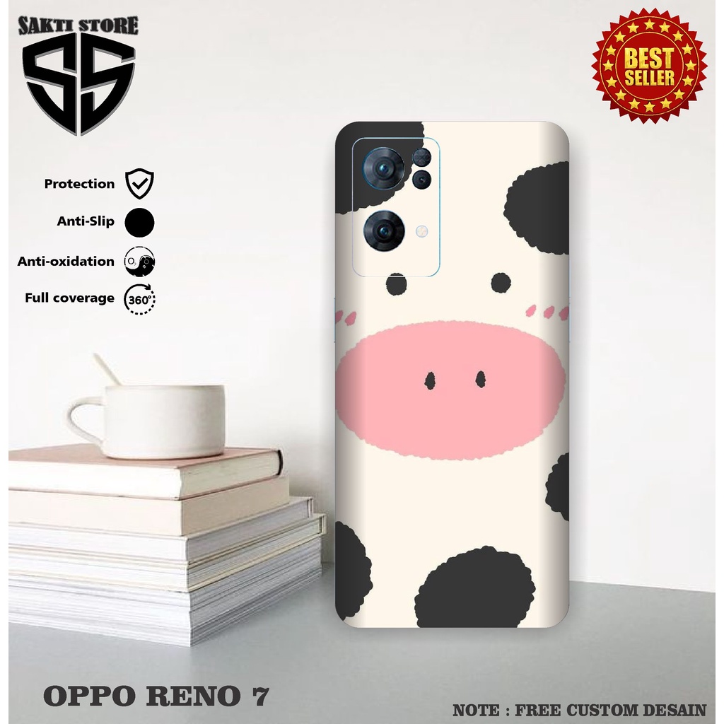 GARSKIN HANDPHONE OPPO RENO 7 FREE CUSTOM DESAIN MOTIF COD// SKIN HANDPHONE