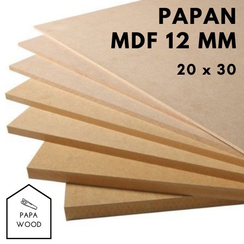

PAPAN MDF 12 MM UKURAN 20X30 (min. pembelian 2 pcs)