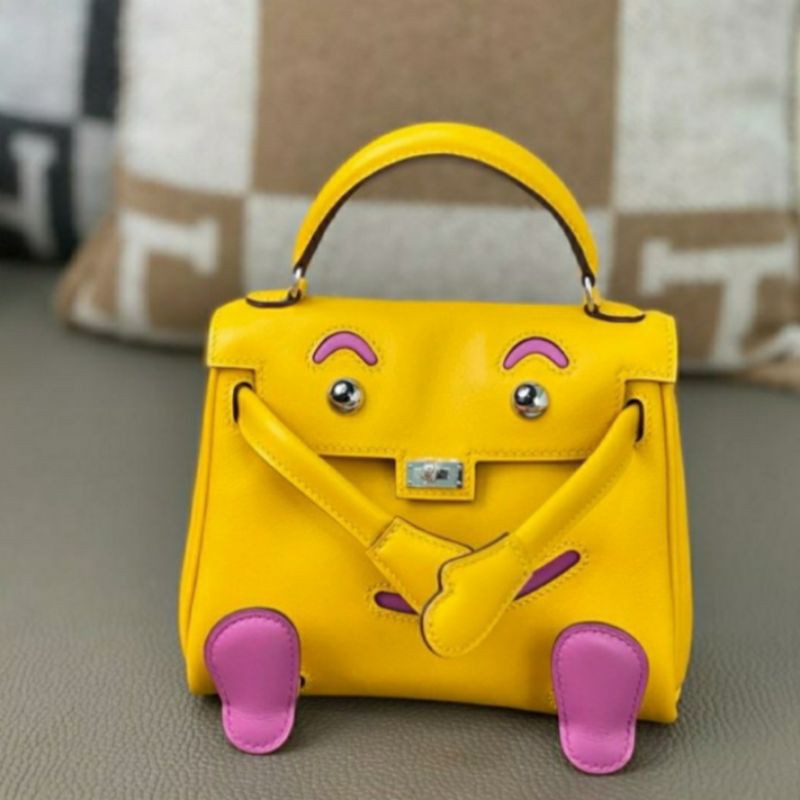 Tas H  real ostrich quelle idole Kelly dog bag 20 cm