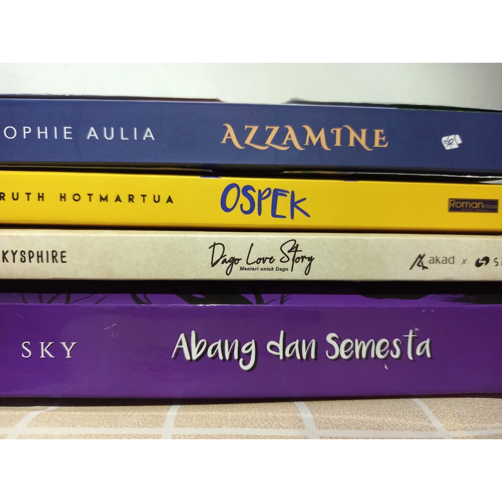 [PRELOVED] NOVEL ORI AZZAMINE OSPEK ABANG DAN SEMESTA DAGO LOVE STORY