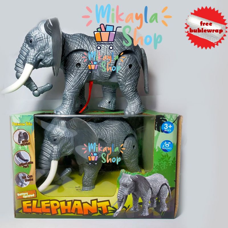 Mainan Anak Gajah Ukuran Besar Bisa Bergerak