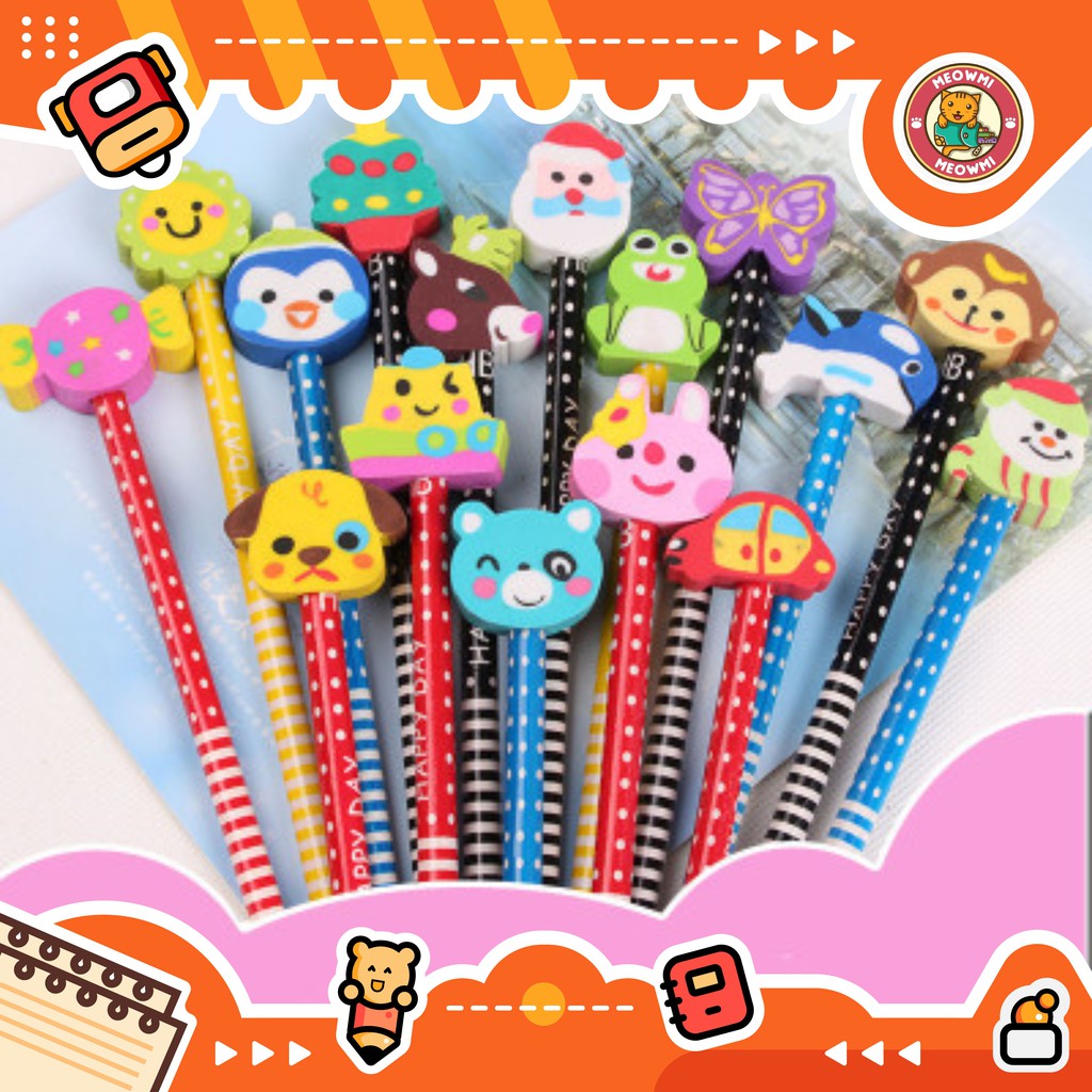 

Pensil Raut Karakter Free Penghapus zoo veggie PS0005