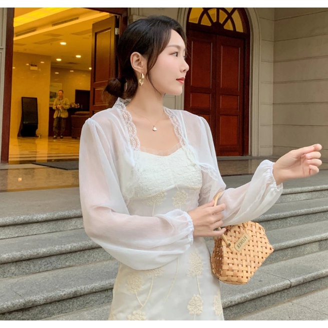 ‎Jaket Pengantin Lengan Panjang Tulle Bolero Jaket Untuk Pesta Pengantin Evening Cape Untuk Gaun Bri