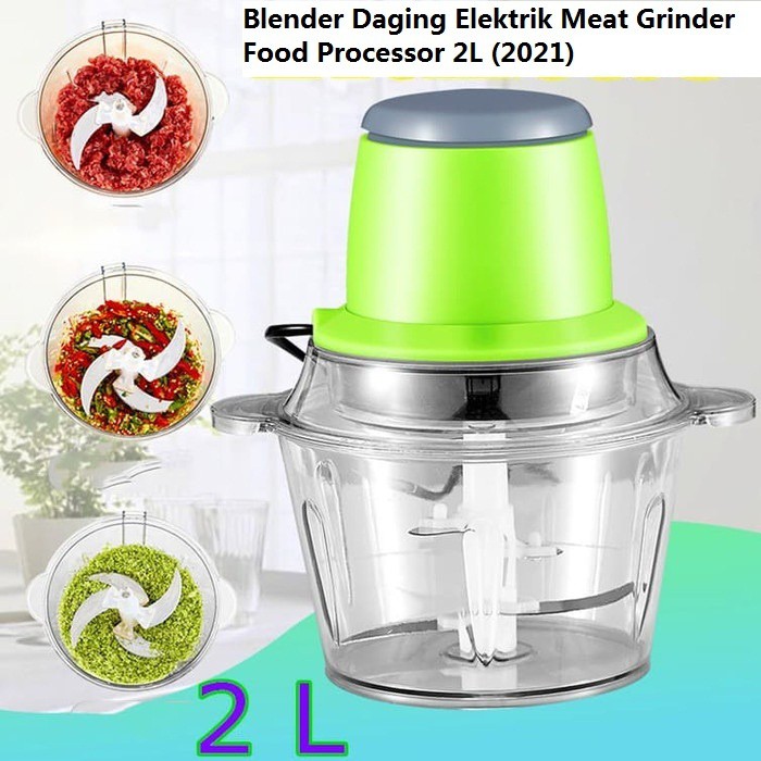 Blender Daging Elektrik Meat Grinder/Blender Daging 4 Mata Pisau Penggiling Daging Serbaguna [PM]