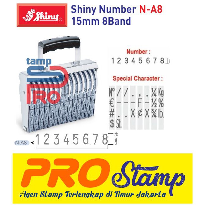 

Stempel Shiny N-A8 (15mm 8Band)
