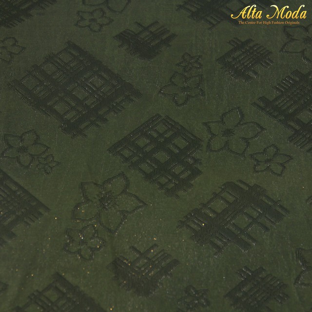 

Alta Moda Strech Jacquard Hijau Lumut Motif Bunga (1M)