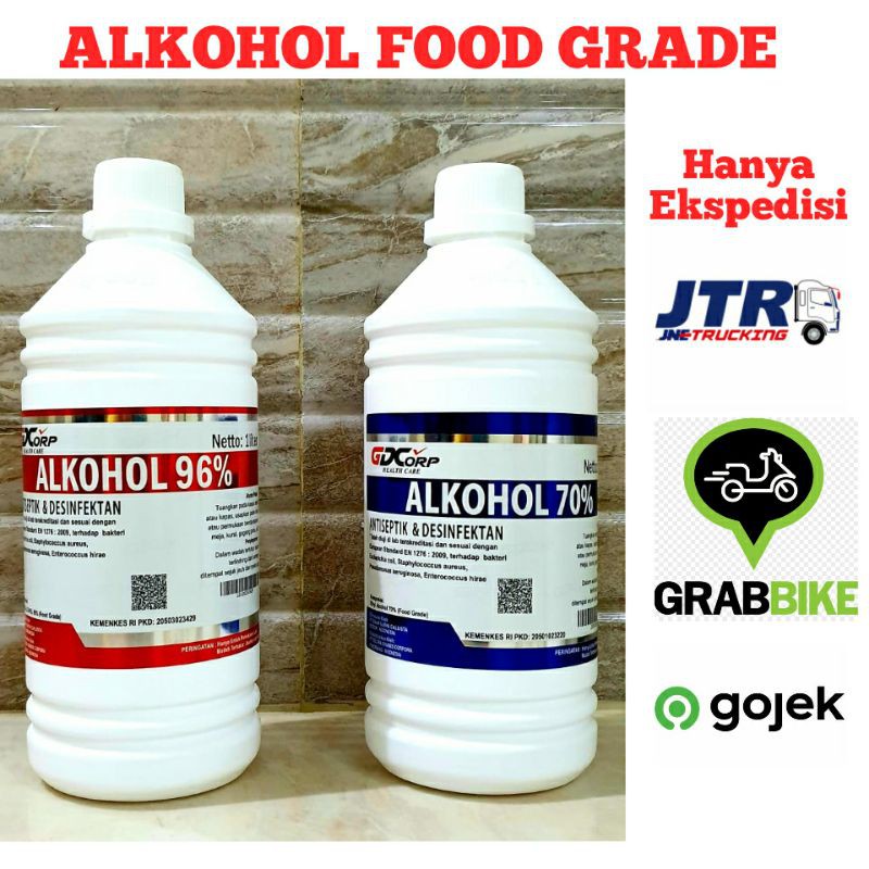 Alkohol Food Grade 70% &amp; 96% GDCorp Health Care Original Izin Kemenkes RI, certificate IPB