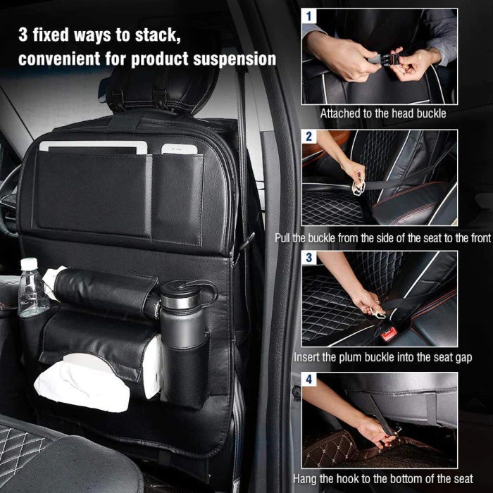 Trend-CAR SEAT ORGANIZER FOLDABLE TABLE SEAT ORGANIZER MEJA LIPAT PREMIUM