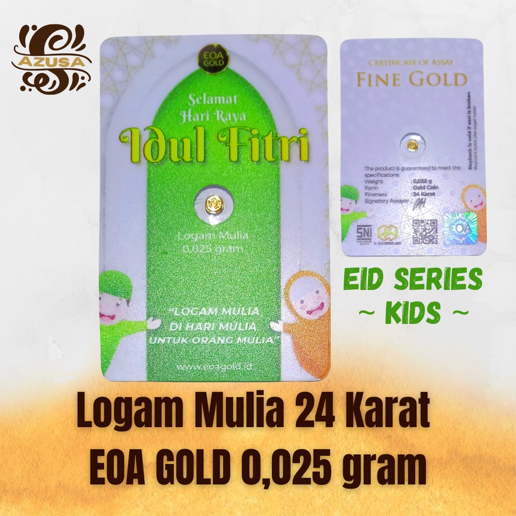 EOA Gold Emas Logam Mulia 24 Karat 0,025 gram/ Emas Batangan 24 Karat/ Emas Murni 24 Karat