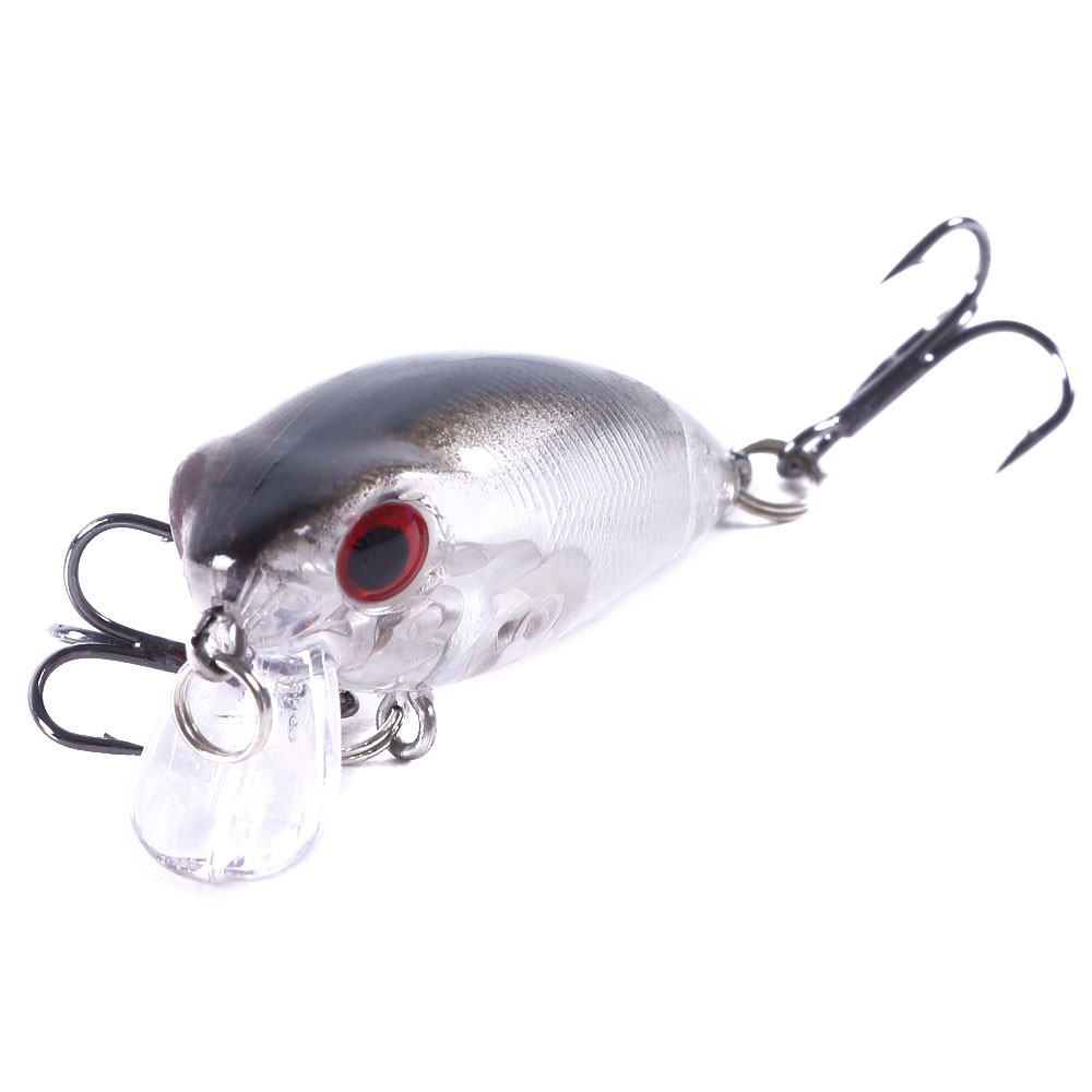 HENGJIA 6Pcs Mini Crankbait Umpan Pancing 4cm/3.5g Swimbait Fishing Lure Minnow Ikan Bass Bait Kail