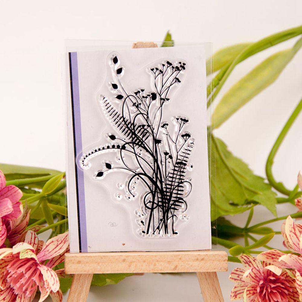 R-flower Scrapbook Fashion Silicone Sheet Bening Bunga &amp; Rumput