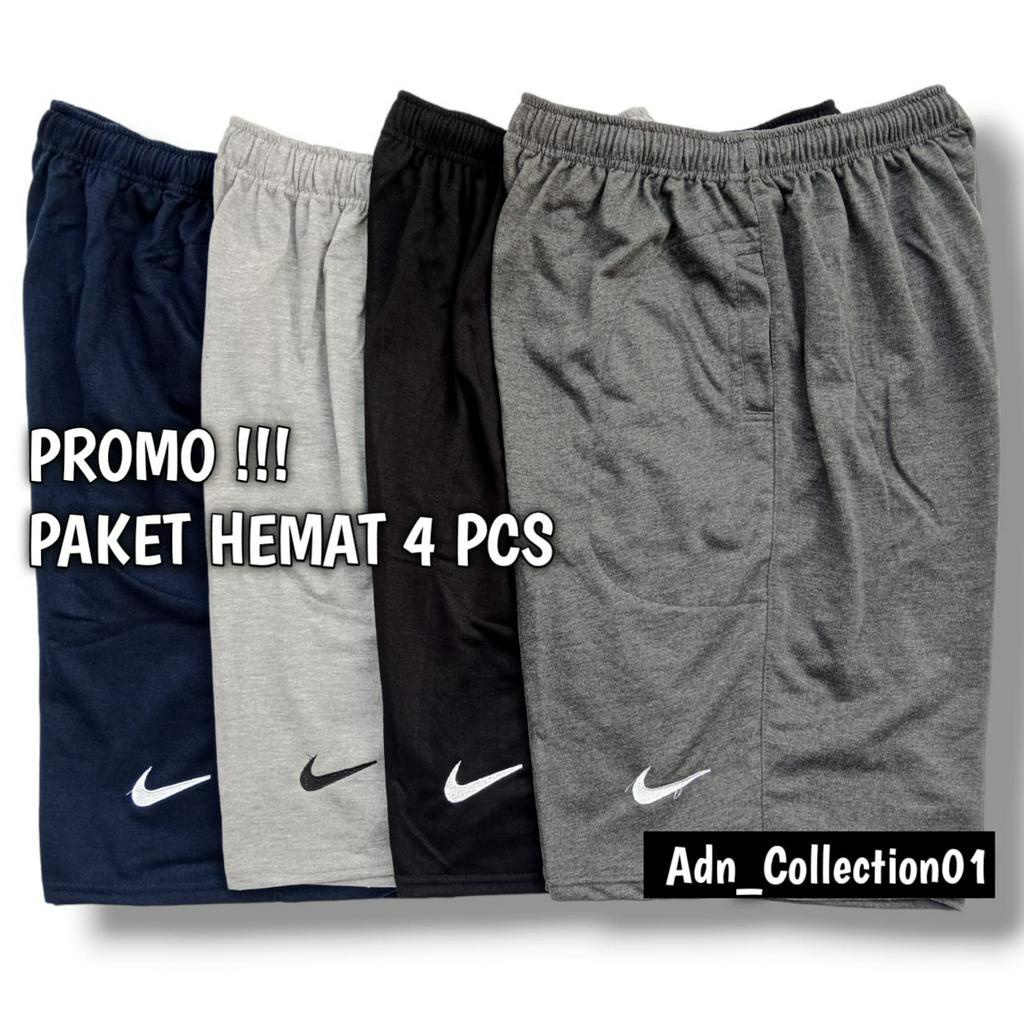 PAKET HEMAT 4 PCS / Celana Pendek Jumbo Pria/Wanita