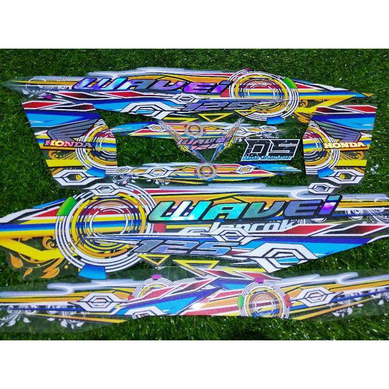 STRIPING TRANSPARAN HOLOGRAM SUPRA X 125 FI II STRIPING VARIASI SUPRA X 125 FI
