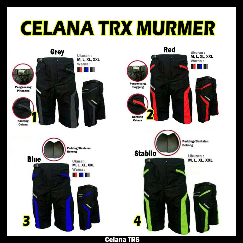  Celana  sepeda  murah termurah dengan padding bisa mtb  rb xc 