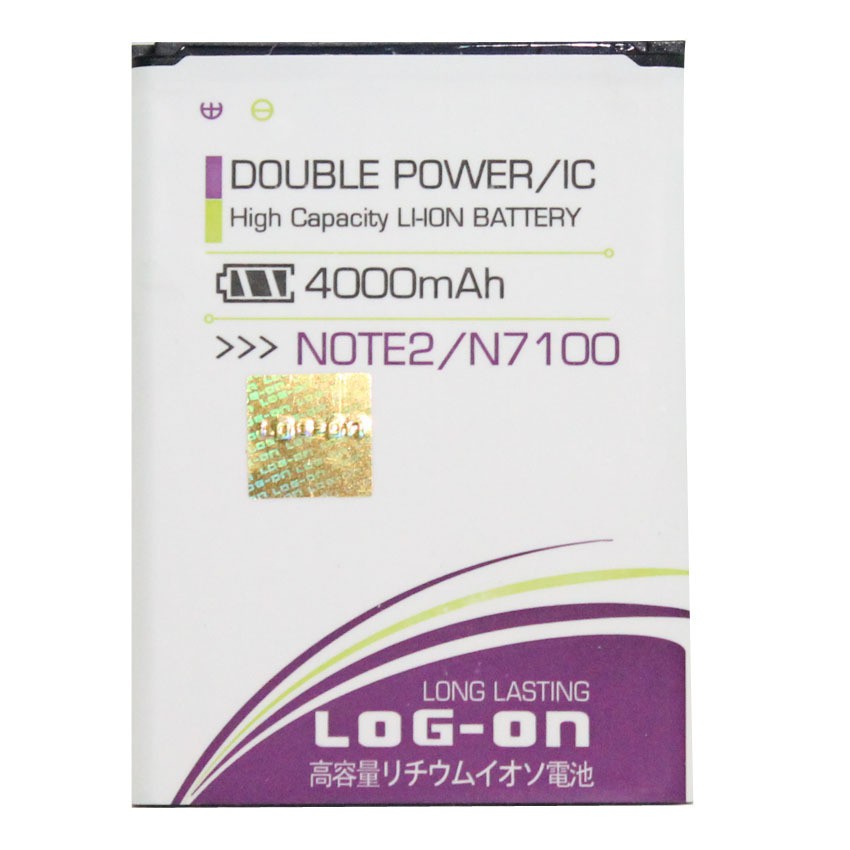 BATERAI LOG ON SAMSUNG NOTE 2 NOTE2 N7100 DOUBLE POWER IC BATRE BATERE BATTERY SAMSUNG NOTE 2
