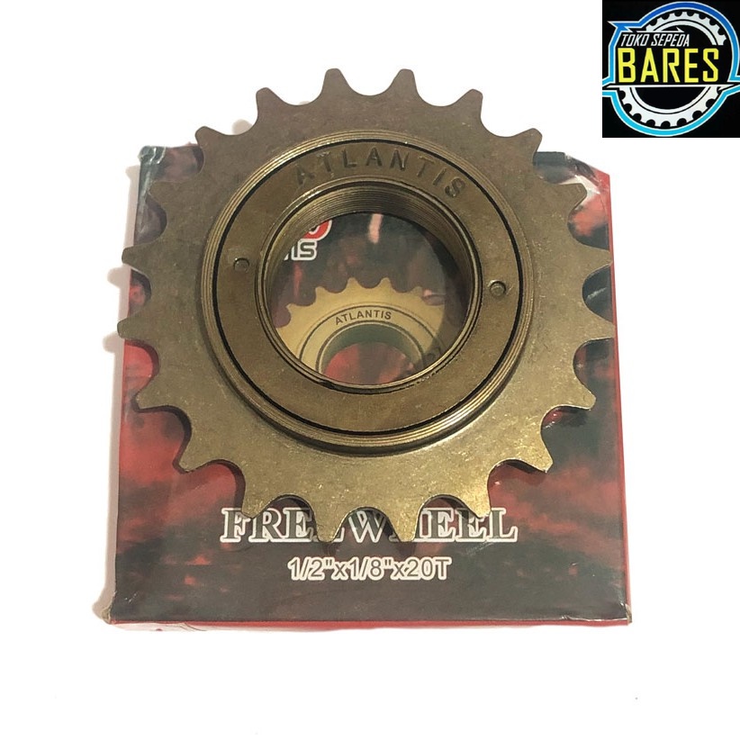 Sprocket Freewheel Sepeda Atlantis 16T / 18T / 20T / 24T 1 Speed / Gir Belakang Kriwil Drat Ulir