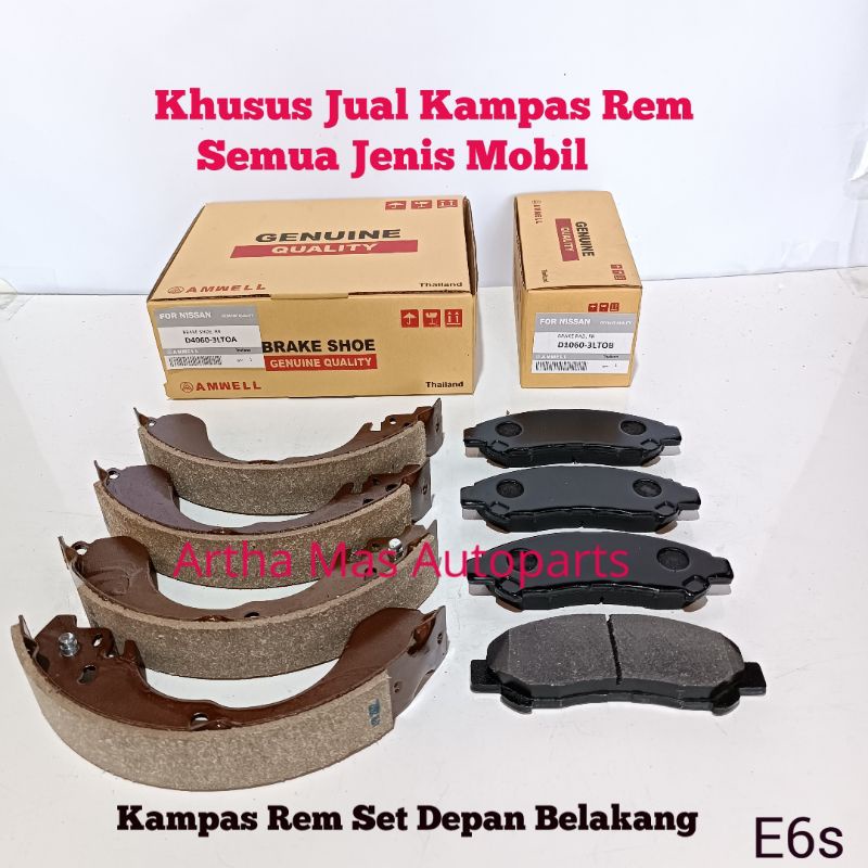 KAMPAS REM SET EVALIA KOMPLIT DEPAN BELAKANG EVALIA
