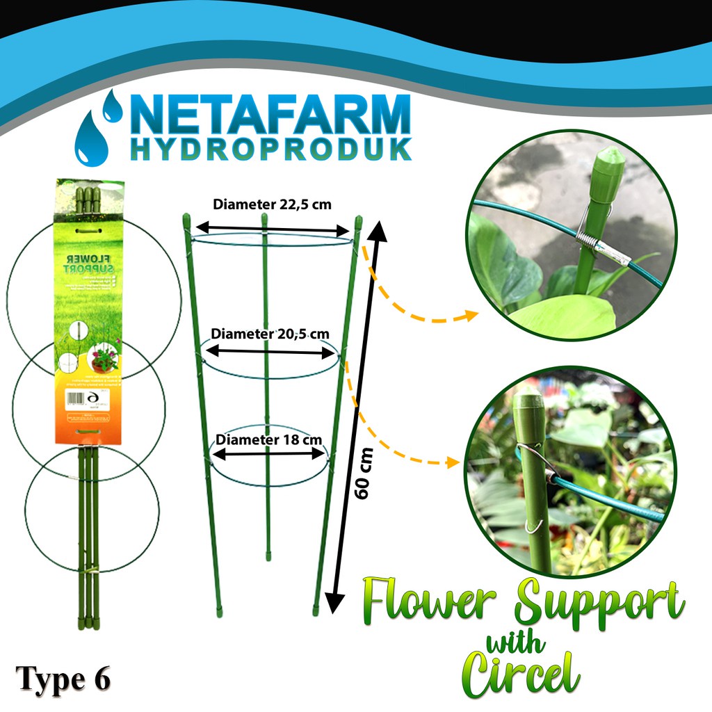 FLOWER SUPPORT WIRE / Penyangga Untuk Tanaman No. 6 - satuan