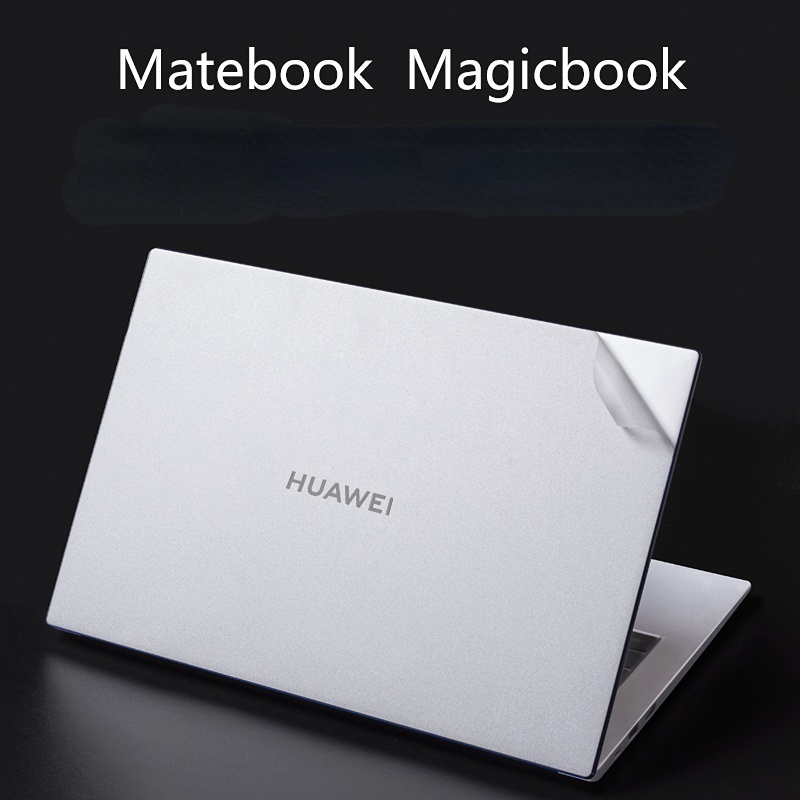 Stiker Skin Vinyl Transparan Warna Hitam Polos Untuk Laptop / Notebook matebook 14s / 13s / matebook D14 / matebook D15