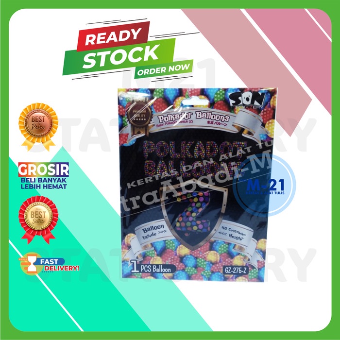 

BALON POLKADOT HURUF Z