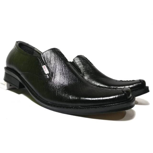 PANTOFEL HITAM PRIA ASLI KULIT