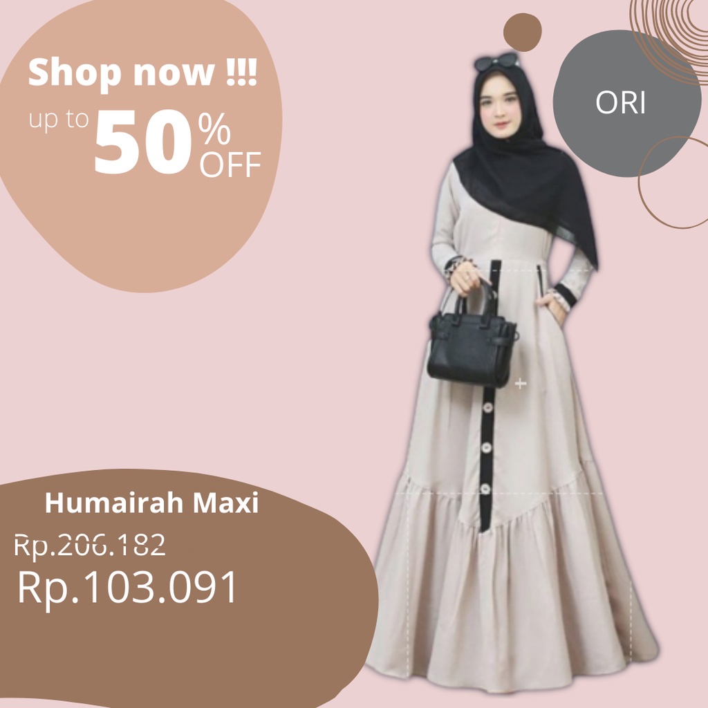 Humairah Maxi Gamis Terbaru 2022 Humairah Maxi 2022