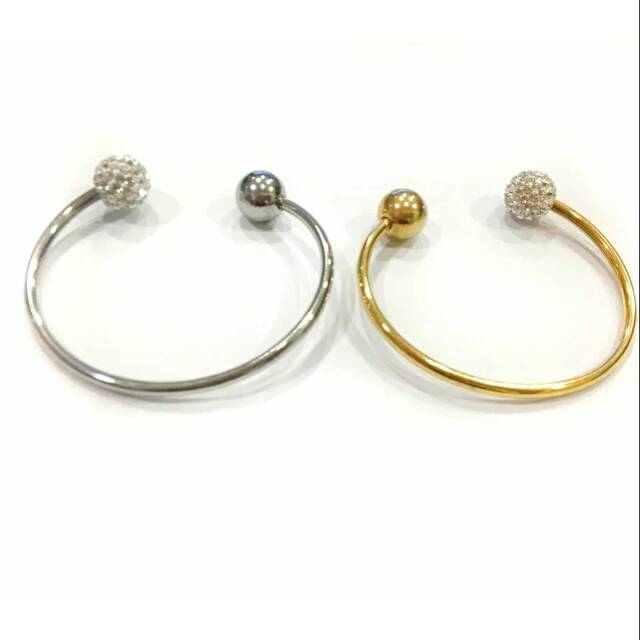 Gelang titanium wanita tinju bola anti karat