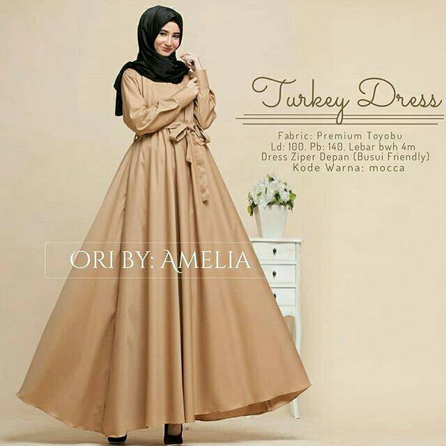 DRESS MUSLIM - fashion wanita -baju wanita - baju gamis - dress - gamis - gamis wanita -Turkey Dress