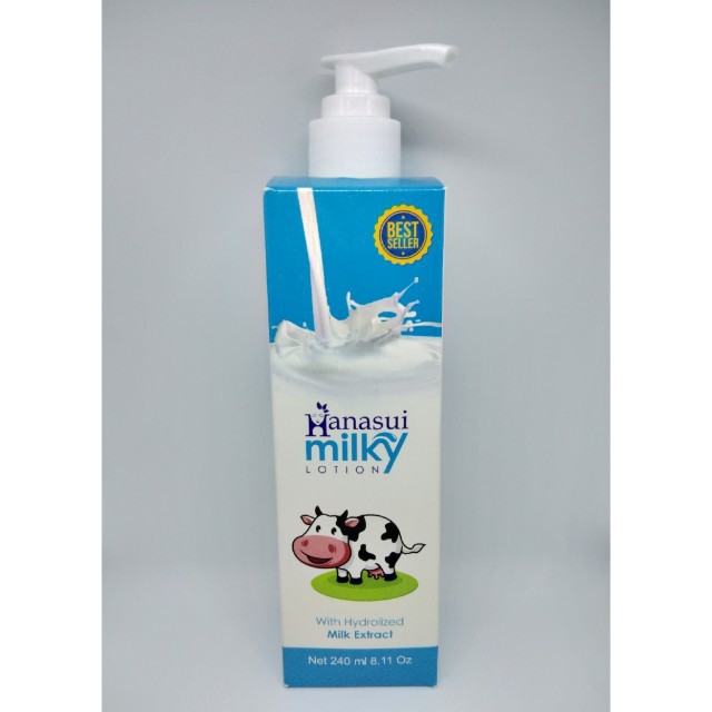 Hanasui Milky Lotion 240 ml | Mencerahkan Kulit Tubuh | Original 100 %
