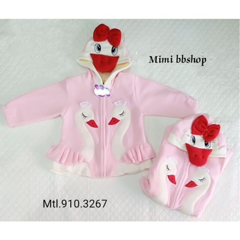 Jaket balita topi binatang 6m - 2th jaket 3 dimensi boneka lucu unisex bahan lembut