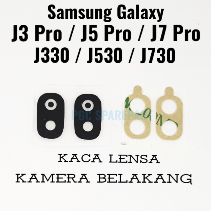 Lensa Kamera Kaca Kamera Belakang Samsung J7 Pro J730 J5 Pro J530 J3 Pro J330