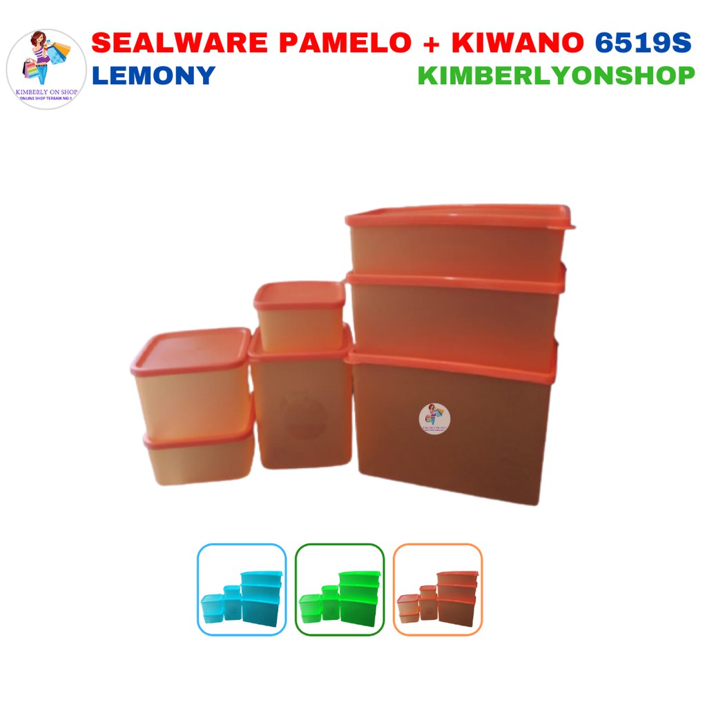 Kimberlyonshop Toples Sealware Pamelo + Kiwano 7 Set 6519 S Lemony