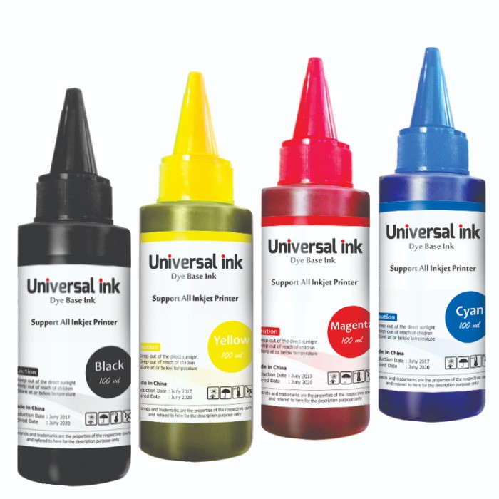 Tinta refill 100ml 4 Warna Printer Epson Canon XP Bro pengganti 664 790 GT51 GT52 BT5000 BT6000